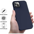 thumbnail image 5 of Compatible with iPhone 12 Pro Max Case,Ultra Slim Fit Phone Case Liquid Silicone Cover with Full Body Protection Anti-Scratch Shockproof Bumper & Soft Microfiber Lining,6.7 inch(Midnight Blue), 5 of 12