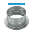 thumbnail image 4 of Unique Bargains 3 Inch Duct Connector Flange Metal Straight Pipe Exhaust Hose Flange with Clamp, 4 of 5