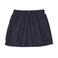 thumbnail image 1 of FAIWAD Womens Cargo Skirt Elastic Waist Drawstring Mini Skirts Trendy Ruched Skirts with Flap Pocket, 1 of 7