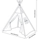 thumbnail image 2 of Tienda de campaña infantil para niños y niñas Fabric Teepee Cotton Canvas, 2 of 2