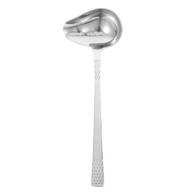 Cucharón para salsa de acero inoxidable con pico vertedor Cuchara para servir sopas, salsas y aderezos para uso doméstico y en la cocina