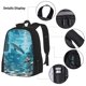 thumbnail image 3 of Easygdp Underwater Dolphin Scene Mochila para Niños y Niñas con Set de Caja de Almuerzo y Estuche para Lápices 3 en 1, Mochila Escolar Estampada para Adolescentes, 3 of 7