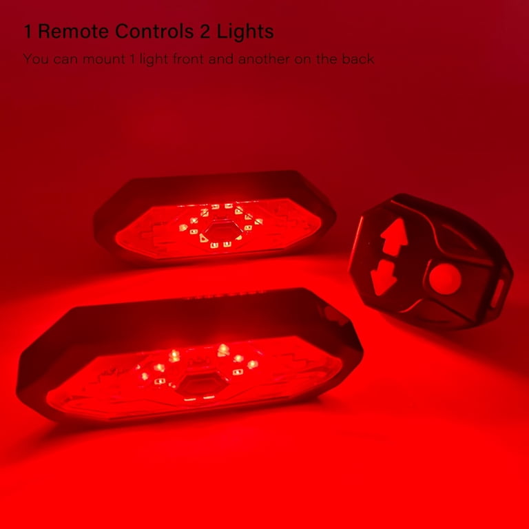 Evermotor 4-Piece LED Motorcycle Turn Signals - Yellow Sequential Lights, 12V, Aluminium Alloy, E-mark