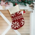 thumbnail image 5 of HBBKVI Knitted Christmas Stockings Wool Snowflake Mini Christmas Socks Christmas Tree Ornaments Bag, 5 of 8