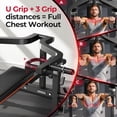 thumbnail image 5 of FED Fitness 3-Grip U-Handles Chest Press Machine with 1250LBS Capacity, 11+3 Adjustable Positions, Flat Incline Bench for Chest, Arms, Abs & Shoulder Home Gym |FED Fitness, 5 of 10