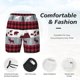 thumbnail image 3 of Fotbe Buffalo Plaid Forest Traje de Baño para Hombre – Shorts de Natación de Secado Rápido con Forro y Bolsillos-3X-Large, 3 of 6
