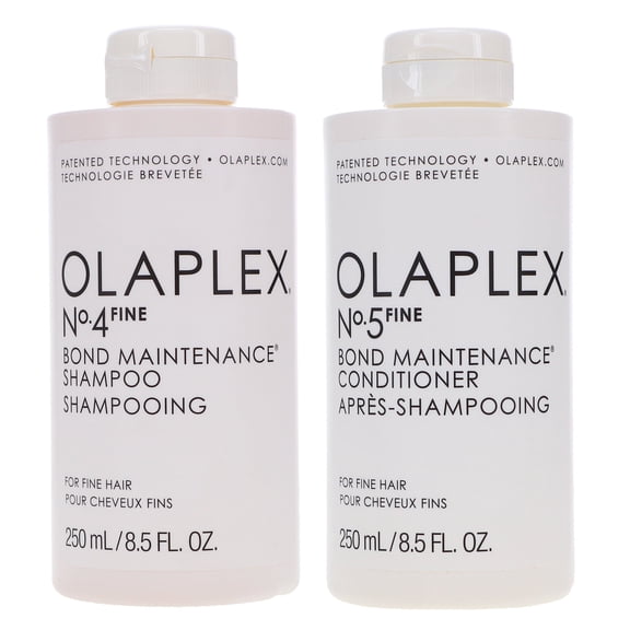 Olaplex No.4Fine Bond Maintenance Shampoo 8.5 oz & No. 5Fine Bond Maintenance Conditioner 8.5 oz Combo Pack