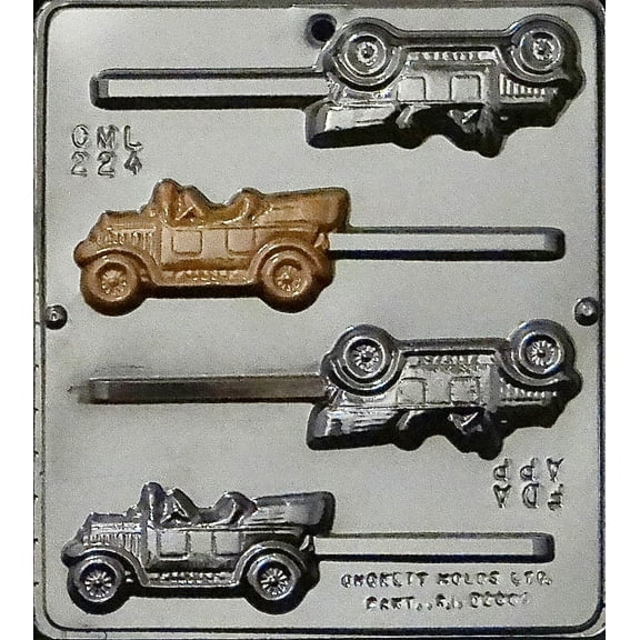 224 Antique Cars Lollipop Chocolate Candy Mold