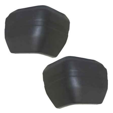 KAIHUIXING Rear Bumper Extension End w/o-Tire Hole Left Right Pair Set Plastic 1987-1990 1984-1996 1991-1992 for Jeep for Cherokee 1984-1996 for Comanche 1991-1992 for Wagoneer 1984-1990 Black