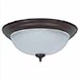 thumbnail image 3 of Sunset Lighting F7118-62 Flush Mount with Frosted Melon Glass, Rubbed Bronze Finish, 3 of 3