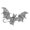 A, variant on Retro Flying Bat Brooch Alloy Gothic Accessory For Clothing Bag Decoration