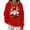 Red, variant on Christmas Hoodies For Women Funny Cute Printed Holiday Sweatshirt Winter Oversized Pullover Tops with Drawstring for Casual Wear