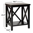 thumbnail image 5 of Safavieh Table d'Appoint en Bois de Peuplier Noir, 5 of 5