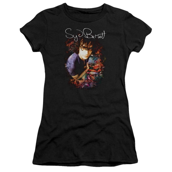 Syd Barrett Madcap Syd Junior Women's T-Shirt Sheer Black