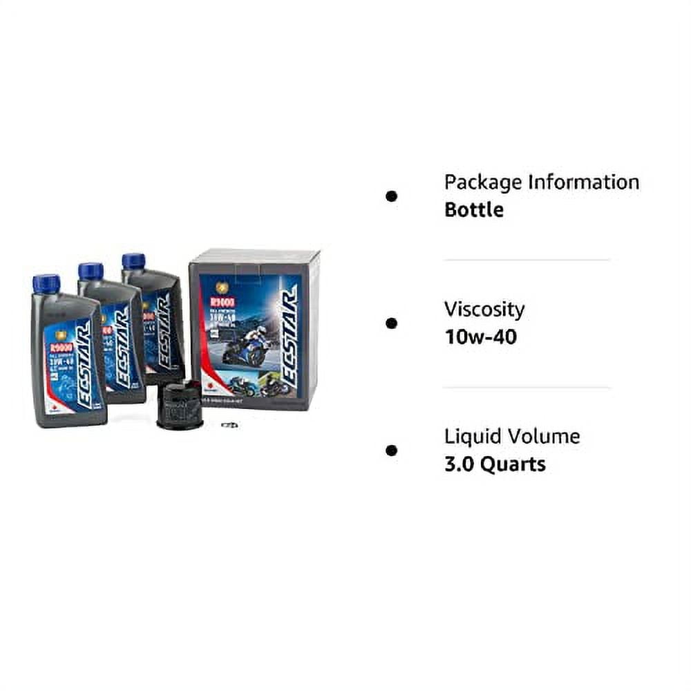 Suzuki ECSTAR Full-Synthetic 10W40 Oil Change Kit 3 Quarts 990A0-01E40-3KT
