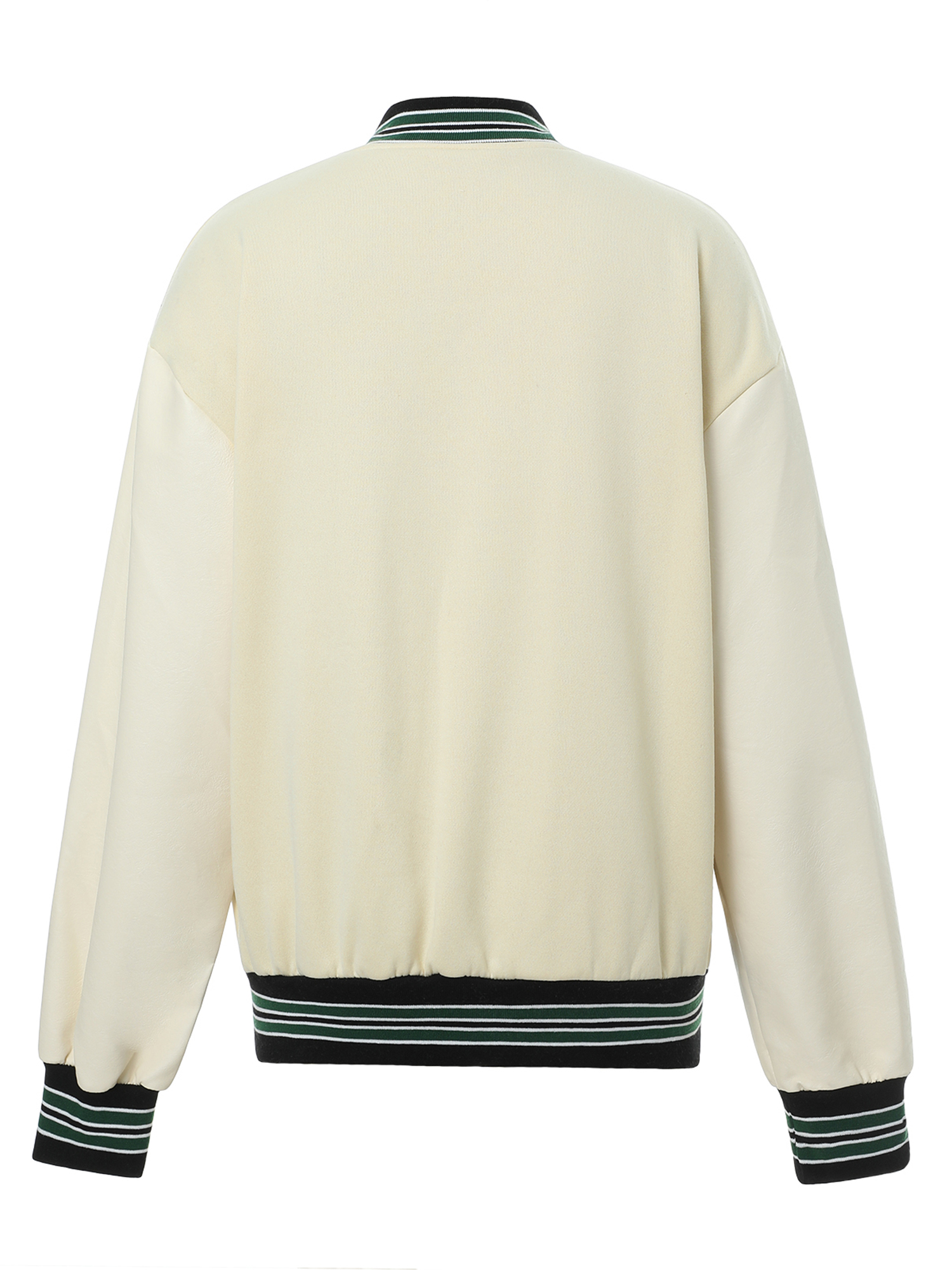 wybzd Women Y2k Oversized Bomber Jacket Button Down PU Baseball Coat  Harajuku Vintage Fall Varsity Jacket Outwear Brown Green S 