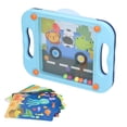 thumbnail image 1 of Ball Maze Board, Plastic Educational Beads Puzzle Toys Beads Game Puzzle Board Puzzle Board  For Exercise For Above 3 Years Old Baby For Child For Baby Blue, 1 of 8
