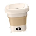 thumbnail image 2 of Portable Washing Machine Small Washer 9L Easy to Carry Collapsible Washing Machine for Laundry Camping Baby Clothes RV Travel Khaki, 2 of 8