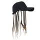thumbnail image 1 of Braided Dreadlock Wigs Baseball Hat For Concerts Cosplay Event Fashion NonSlip Elastic Band Hiphop Dancing Ponytail Hat White hat light brow, 1 of 4