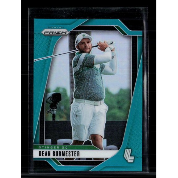 Collectible 2025 Panini Prizm LIV Golf Dean Burmester #21 Teal 44/275 Stinger GC Golf Card