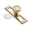 Brushed Brass, variant on 5 Pack 1-1/4 Inch Cabinet Knobs Champagne Bronze Backplate with Base Plate Zinc Solid Brushed Brass Kitchen Cabinet Handles Drawer Pulls Cabinet Hardware
