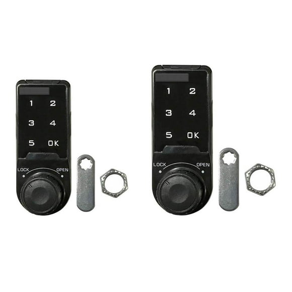 GROWTH TANK 2 Pcs Smart Digital Electronic Password Lock for Mailbox Document Cabinet