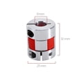 thumbnail image 2 of 12mm x 8mm CNC Flexible Ciruela Acoplamiento Eje Acoplador Motor paso a paso Codificador Conector Acoplador D20 L30 Abrazadera de aleación de aluminio EOTVIA No, 2 of 7