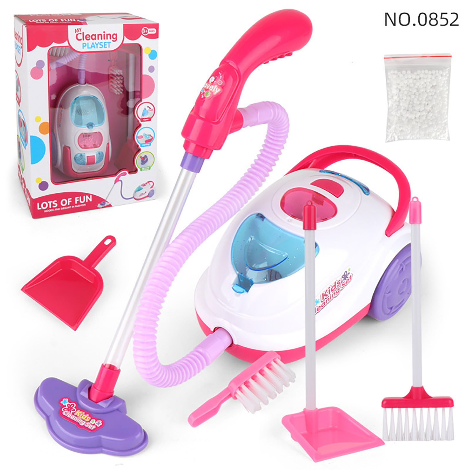 Simulation Plastic Home Vacuum Cleaner Model Kids Role Play Pretend Toys 
