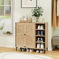 thumbnail image 4 of Costway Armoire de Rangement pour Chaussures avec Portes Rabattables, Tablettes Ajustables et Amovibles pour l'Entrée, 4 of 9