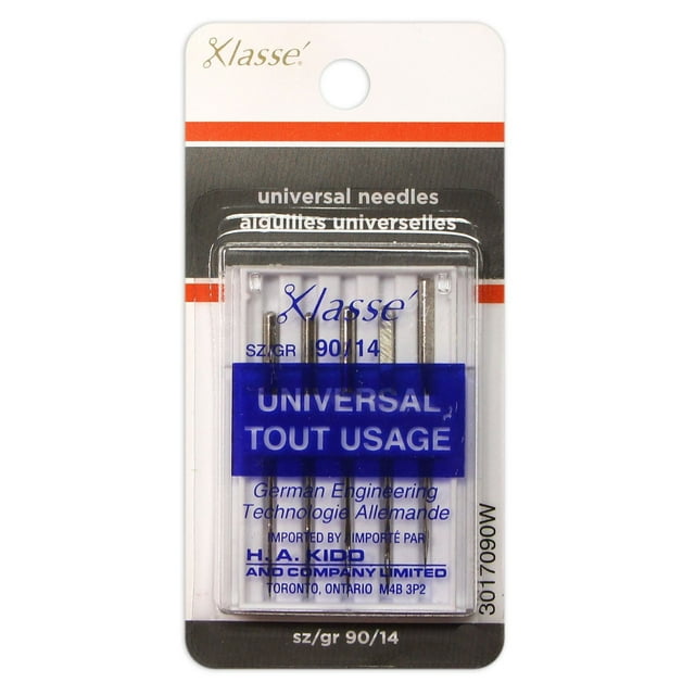 Aiguilles de machines à coudre Universal Sharps de Klassé de taille 90/14