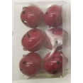 thumbnail image 7 of Snowflakes and Stars Christmas Jingle Bell Ornaments - 1.5" - Burgundy - 12ct, 7 of 7