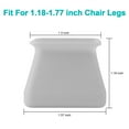 thumbnail image 6 of Liwarace 4Pcs Silicone Table Chair Leg Non-slip Protective Cover, 6 of 6
