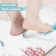 thumbnail image 3 of Coastal Beach Kitchen Rugs Set of 2 Anti Fatigue Kitchen Mat Blue Turtle Kitchen Mats For Floor Non Slip Waterproof Comfort Memory Foam Standing Mat for Office Laundry, 17.3x28+17.3x 47 inch, 3 of 6