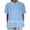 Blue, variant on GigrtiJin Women's Summer Tops Short Sleeve Solid Color Lace Blouse Casual Ruffle Hem Eyelet Loose Shirts