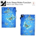 thumbnail image 4 of iPad Pro 11 Case 2020 2nd Generation, Allytech PU Leather TPU Inner Smart Cover Auto Sleep Wake Folio Flip Kickstand Full Protection Case for Apple iPad Pro 11 2nd Gen, Butterfly, 4 of 7