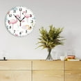 thumbnail image 2 of YladaFaie 10 Inch Vintage Clocks Watercolor Flamingo Natural Arrow Round Wall Clock Flamingo Painting Battery Operated Quartz Analog Home Office School Decorative Creative Dual Use Clock Art, 2 of 7