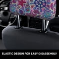 thumbnail image 4 of Kdxio Cute Nautical Pattern Print 2 Piece Car Head Rest Covers Set Auto Front/Rear Seats Headrest Cover Universal Fit Most Cars,Sedan, SUV, 4 of 9