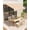 Khaki, variant on Rugerasy 10x8FT Retractable Awning,Waterproof Patio Awning,Sun Shade Awning with Manual Crank Handle,Aluminum Frame for Deck,Gray
