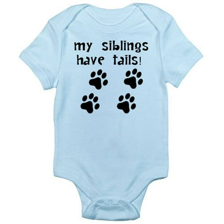 

Baby My Siblings Have Tails Newborn Baby Bodysuit