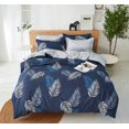 thumbnail image 1 of Yellow Floral Duvet Cover Set Flowers Double-sided Printing Bedding Set Ultra Soft Microfiber Comforter Cover with 2 Pillowcases, 1 of 7