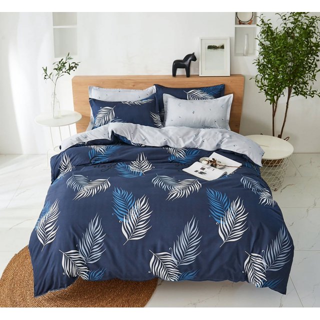Yellow Floral Duvet Cover Set Flowers Double-sided Printing Bedding Set Ultra Soft Microfiber Comforter Cover with 2 Pillowcases