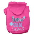 thumbnail image 6 of Christmas Pet Dog  Cat Hoodie Screen Printed, "Snow Cute", 6 of 11
