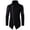 Black##1, variant on jsaierl Mens Jacket Knit Shawl Collar Irregular Zip Up Outwear Patchwork Long Sleeve Solid Casual Sweater Coat