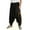 Black, variant on Aueoeo Men's Joggers Drawstring Running Sweatpants Casual Low Crotch Hip Hop Pants Long Trousers