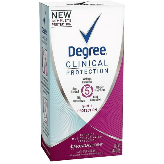 Degree Clinical Protection 5-in-1 Antiperspirant 1.70 oz (Pack of 3)