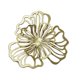 thumbnail image 2 of Decoración de pared de metal, flor decorativa de pared, estilo moderno, adorno floral de pared Dorado Pequeño, 2 of 9