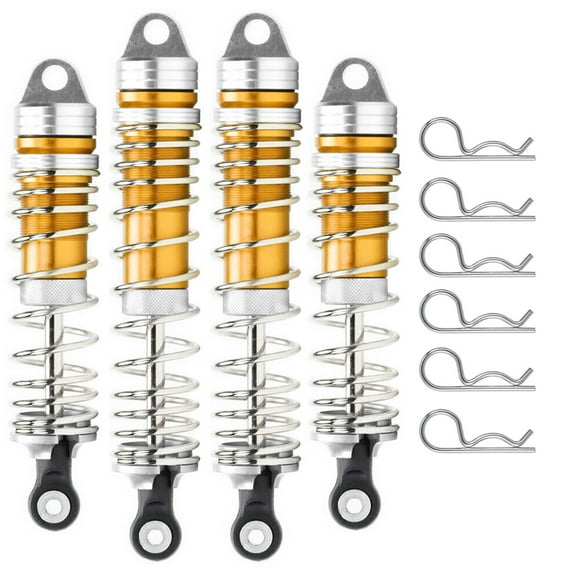 Mesimsple Rustler Shocks & Body Clips for 1/10 Slash Shocks 2WD Stampede 4WD 4X4 Hoss 4X4 Bandit Front Rear Shock Upgrades Parts