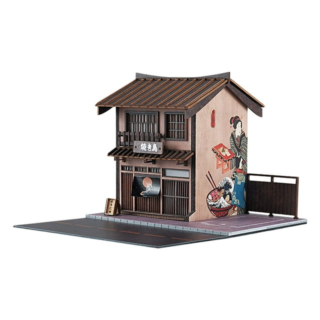 1/64, modelo de tienda, Kits de fabricación de Diorama, soporte de exhibición de coche fundido a presión, modelo de ferrocarril, tienda de Kebab en Sunnimix Maquetas de dioramas