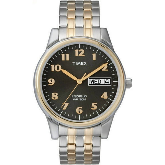 Timex Men's Charles Street Two-Tone/Black 35mm Casual Watch – Expansion Band