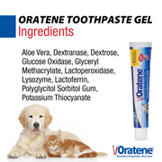 ZYMOX Oratene Brushless Toothpaste Gel for Dogs and Cats, 2.5oz
